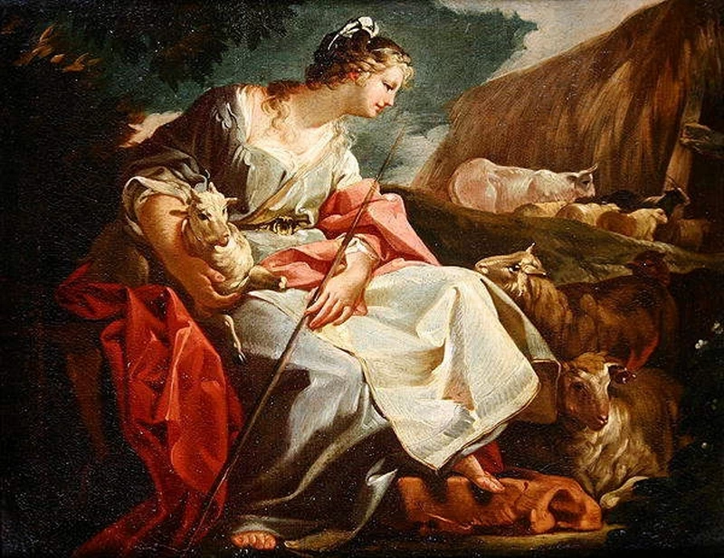 Rebecca come pastorella